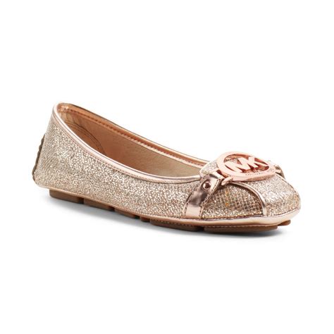 michael kors fulton gold|Michael Kors fulton moc flats.